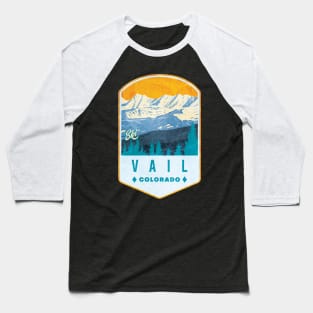 Ski Vail Colorado Baseball T-Shirt